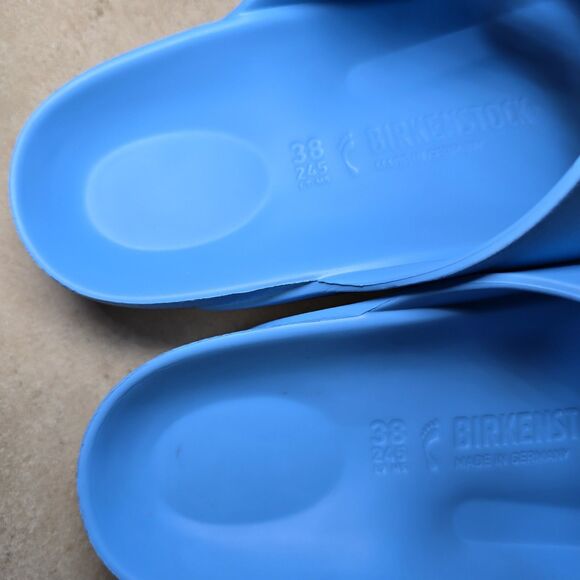 Birkenstock Arizona EVA Sandals/ Slides Sky Blue Women’s Size EU 38 / US 7-7.5 - Picture 9 of 12